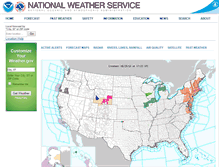 Tablet Screenshot of preview.weather.gov